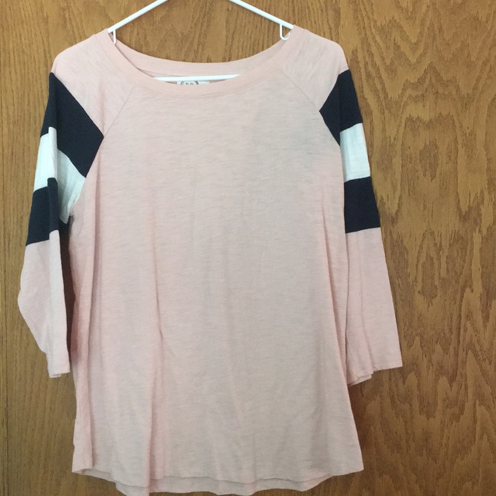 Pink 3/4 Sleeve Shirt